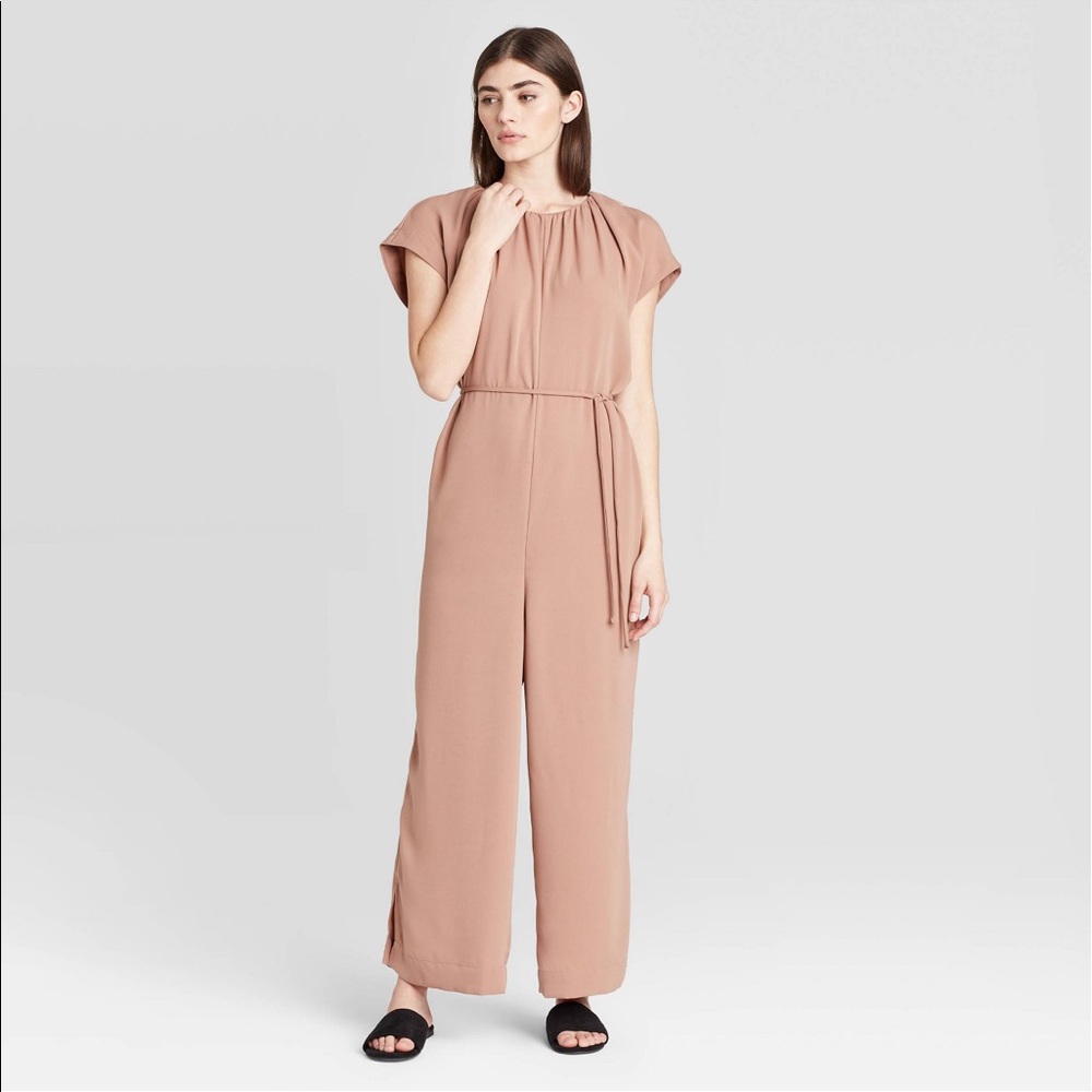 women short-sleeve wide-leg jumpsuit prologue